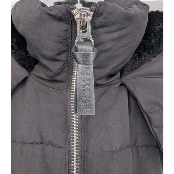 Derek Lam 10 Crosby Womens Black Convertible Puffer Parka To Vest Coat Hood Med - Picture 6 of 13
